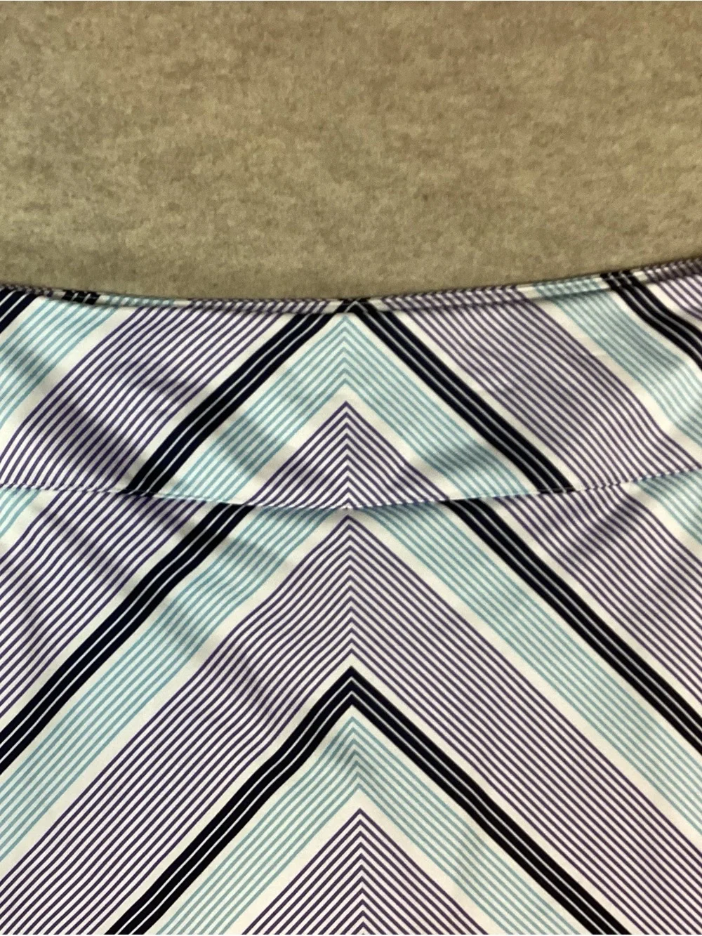 adidas Chevron Stripe Skort in Light Blue and Navy Climalite